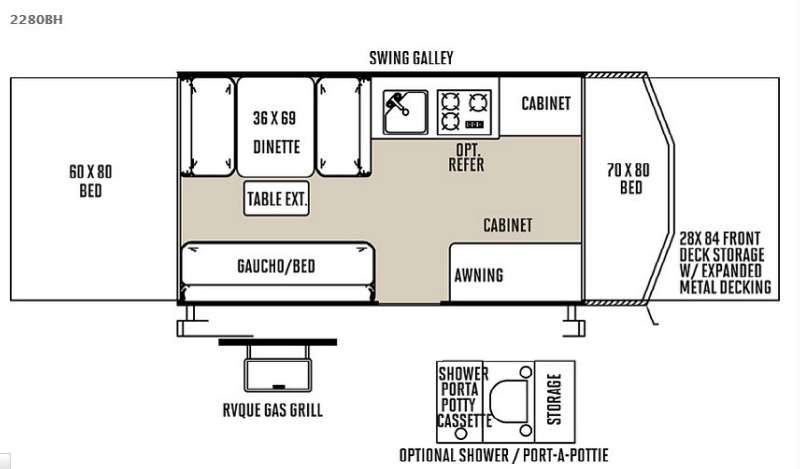 Used 2015 Forest River RV Rockwood Freedom Series 2280BH